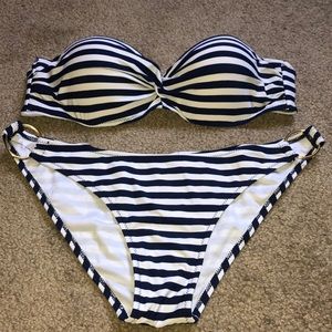 Brand New Navy Blue and White Bikini